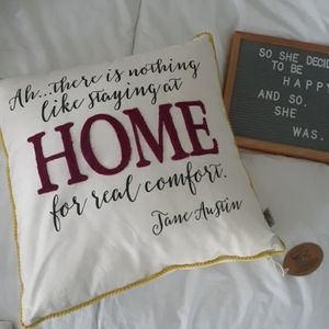 Cute Home Decor Pillow Jane Austen